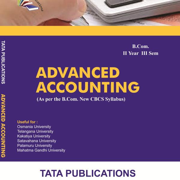 ADVANCED ACCOUNTING B.COM II YEAR III SEM