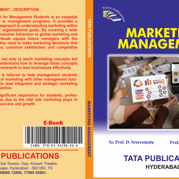 Marketing Management (Marketing Elective Subject) MBA I sem E-Book