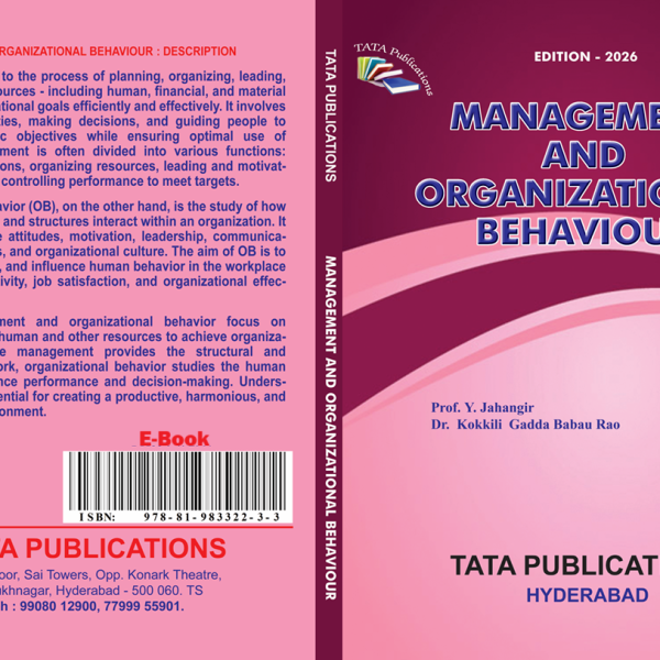 MANAGEMENT  AND  ORGANIZATIONAL BEHAVIOR MBA I sem E-Book