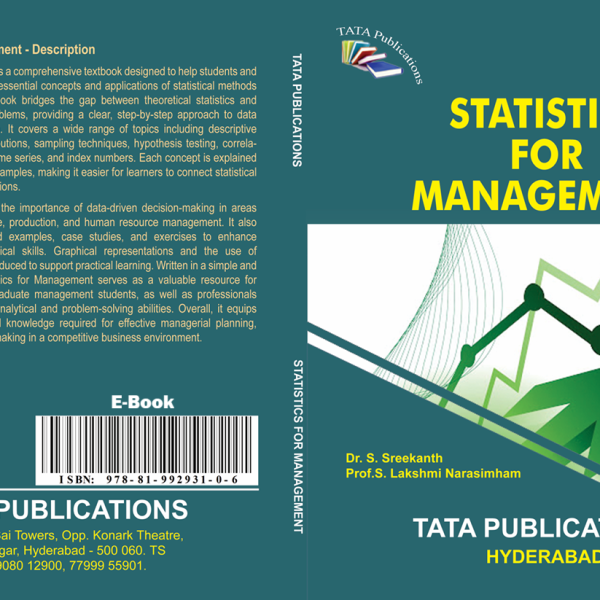 STATISTICS  FOR  MANAGEMENT MBA I sem E-Book